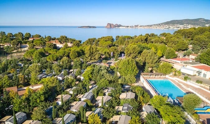 Vue aérienne camping La Ciotat